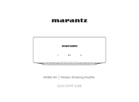Marantz MODEL M1 - Quick start guide EN 2024 